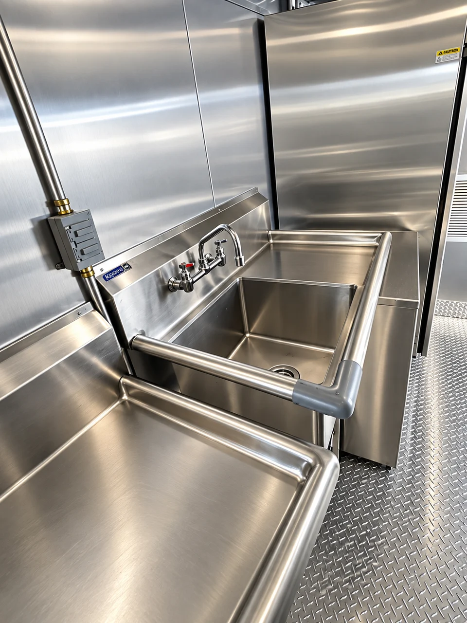 Pot-washing sink inside the bulk kitchen