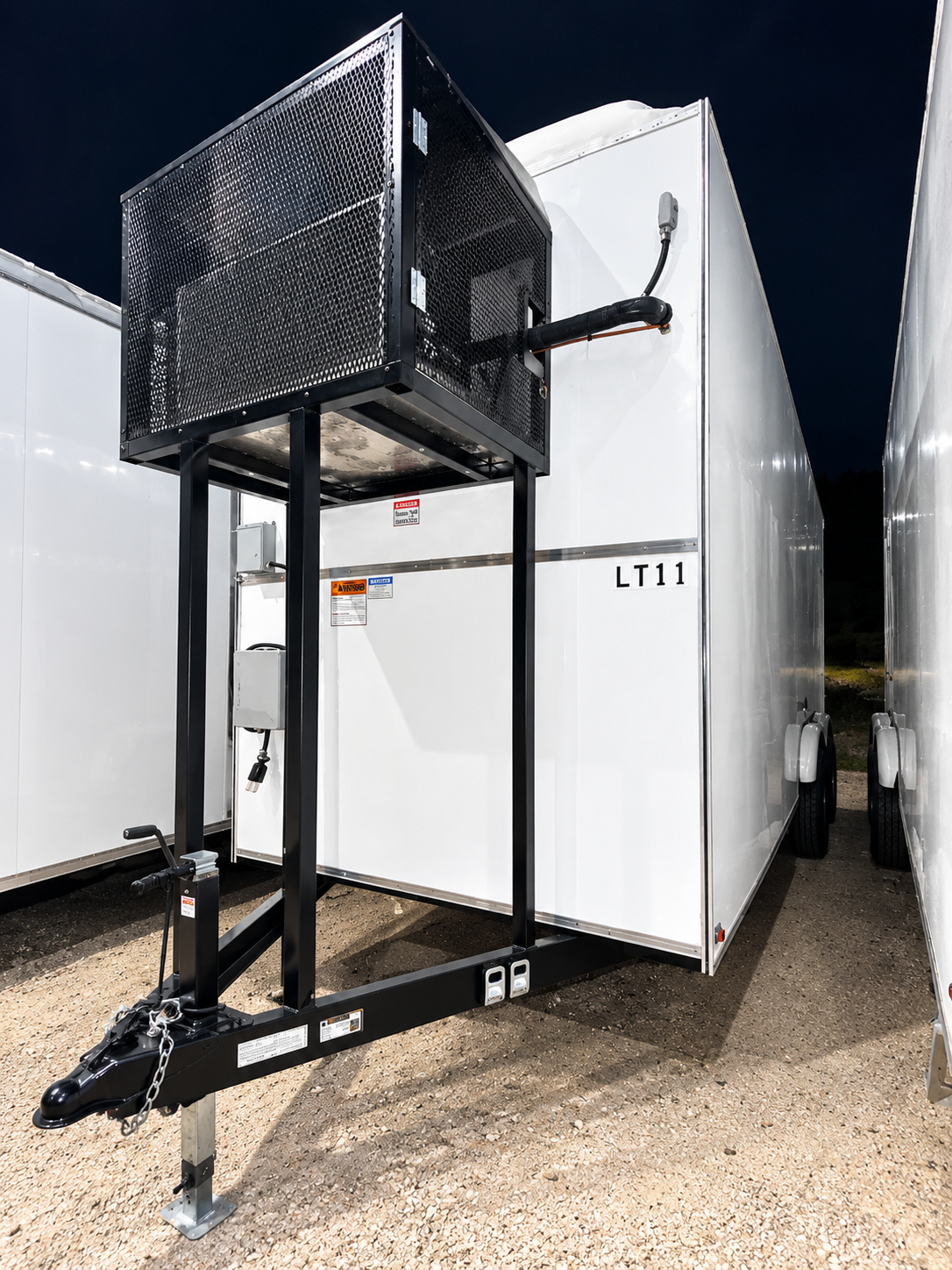 Cooling unit inside the refrigerated trailer reference